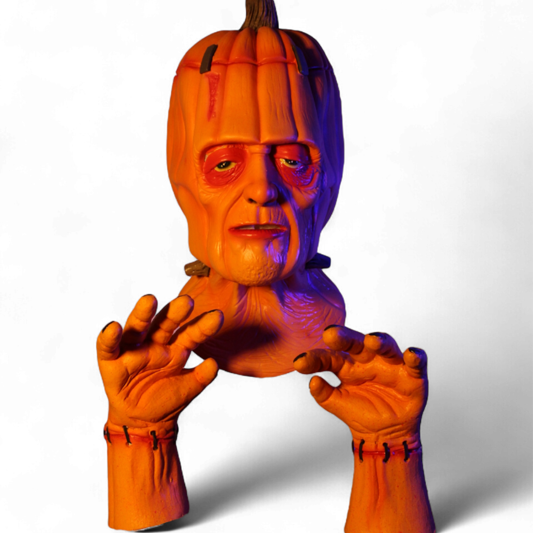 Gordon Deluxe Latex Mask and Gloves Set (Orange Variant)